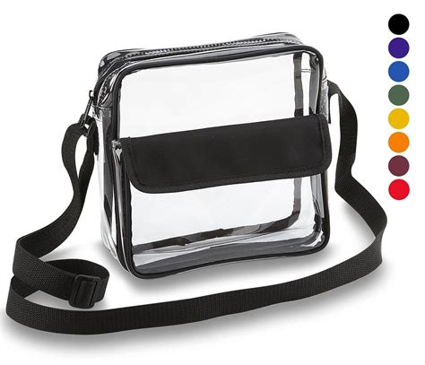 clear crossbody bag stadium approved.